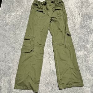 Brandy Melville Pants Womens OS GRN Cargo Miltary Utility Straight Cotton Blend